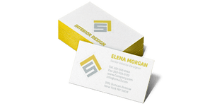 Colored Edge Business Cards - Design elf