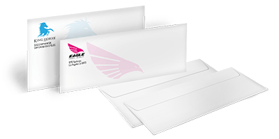#10 (9.5x4.125) Envelopes - 1&2 Color03 (24# Classic Creast Writing) - Design elf